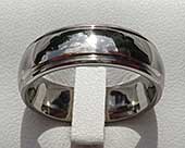 Affordable modern titanium wedding ring