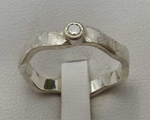 unusual diamond engagement ring