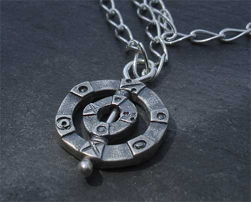 mens silver pendant