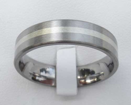 gold inlaid wedding ring