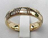 Gold Ogham ring
