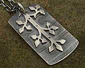 Gothic silver necklace