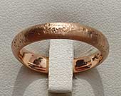 Handmade rose gold wedding ring