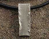 Handmade silver mens pendant