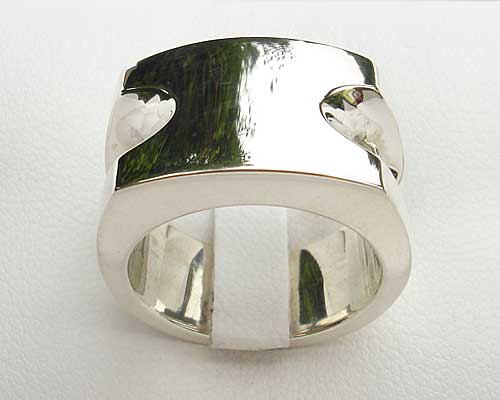 mens silver signet ring