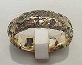 Mens 9ct gold wedding ring