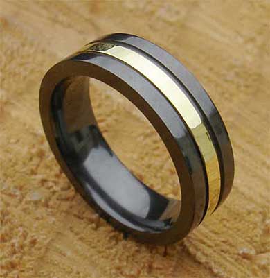 Gold and silver mixed wedding rings