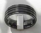 Mens modern wedding ring