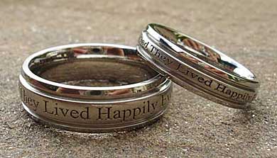 personalize wedding rings