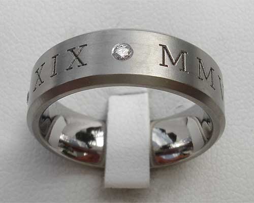 wedding rings roman numerals