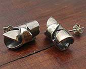 Roman silver earrings