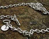 Sterling silver chain necklace for men
