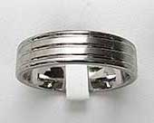 Trendy plain wedding ring