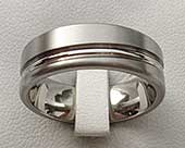 Designer titanium wedding ring
