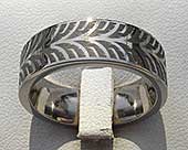 Unusual titanium ring
