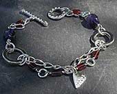 Womens silver Celtic bracelet