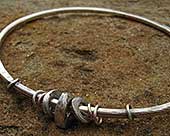 Womens sterling silver bangle