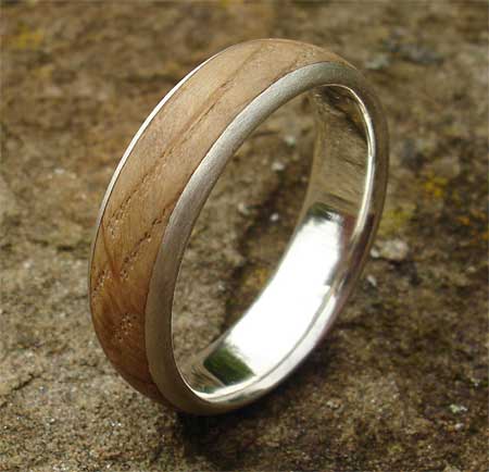 handmade wedding rings wood