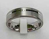 2 tone plain wedding ring