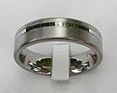 2 tone titanium wedding ring