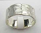 Fabulous mens silver ring