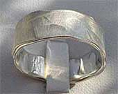 Silver wedding ring