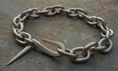 alternative silver chain bracelet