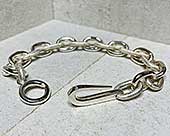 Mens silver chain bracelet