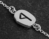 Ancient runic silver bracelet