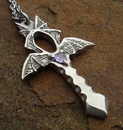 ank gothic cross necklace