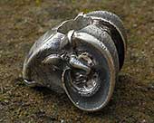 Aries silver charm bead