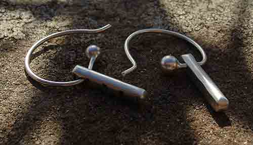 arty hook earrings