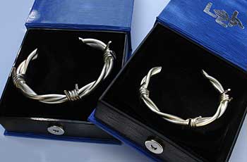 barbed wire bangles