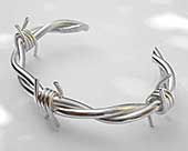 Barbed wire bracelet