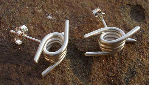 barbed wire earrings