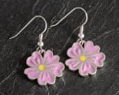 Beautiful flower shaped drop earrings