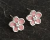 Beautiful forget me not flower stud earrings