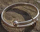 Beautiful gold and silver bangle