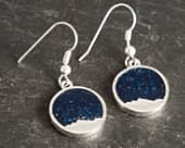 Beautiful night sky drop earrings