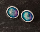 Beautiful northern lights mini stud earrings