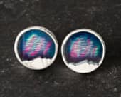 Beautiful northern lights stud earrings