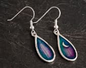 Beautiful northern lights teardrop drop earrings