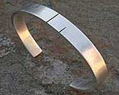 Black etched designer cuff bracelet