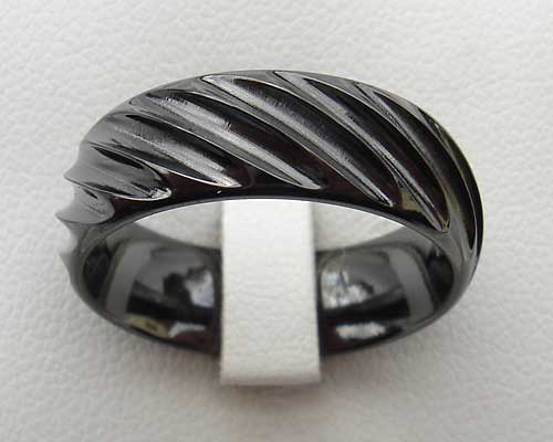 Black Gothic designer ring