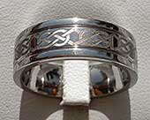 Celtic knot titanium ring