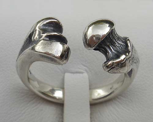 Sterling Silver Bone Ring : LOVE2HAVE in the UK!