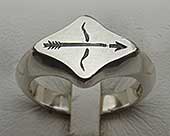 Silver signet ring