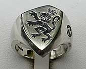 Silver signet ring