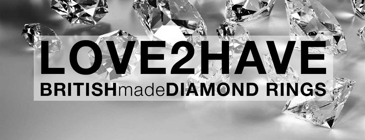 British made diamond rings
