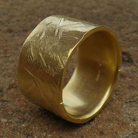 British unusual gold ring